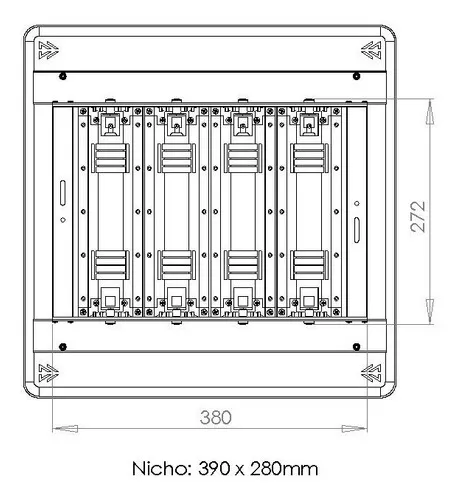 Reflector cuadrado de embutir Led Osram 400w 36000lm Ip66 - Imagem 4