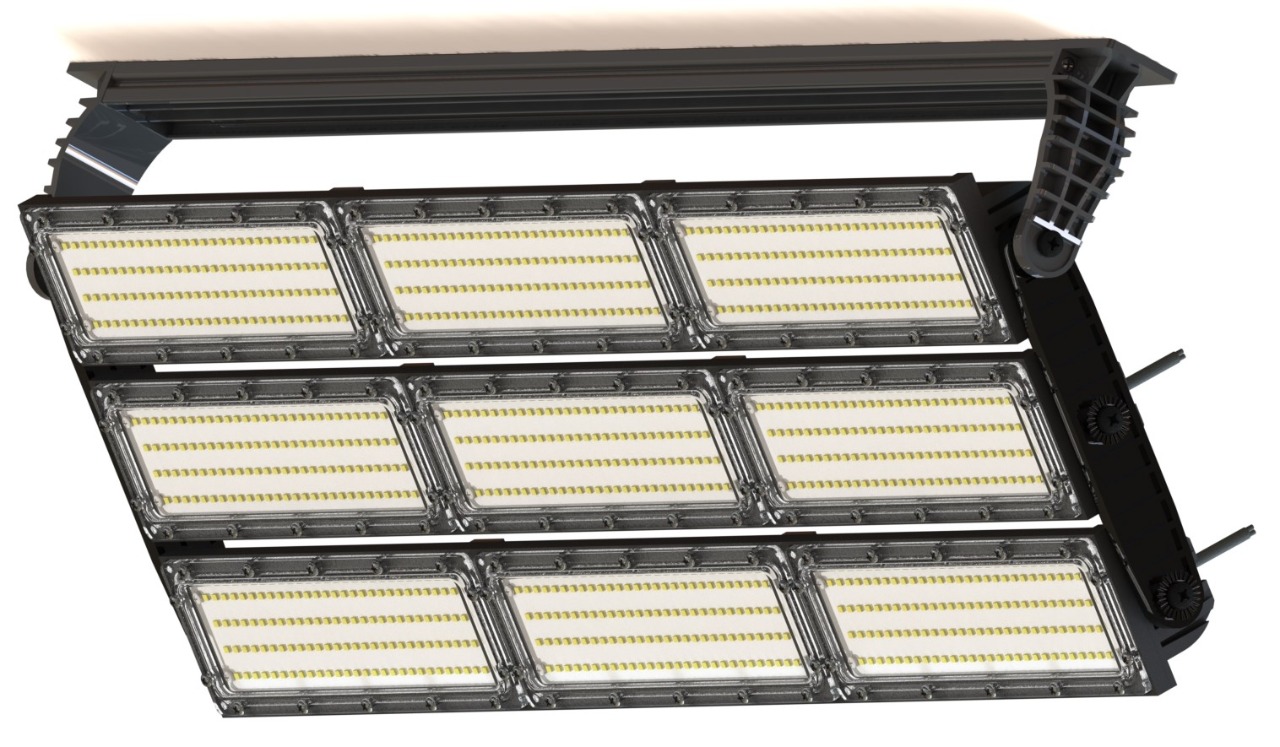 Luminaria Led  big estándar 1000w 90000lm autovoltaje Ip66 - 9 módulos