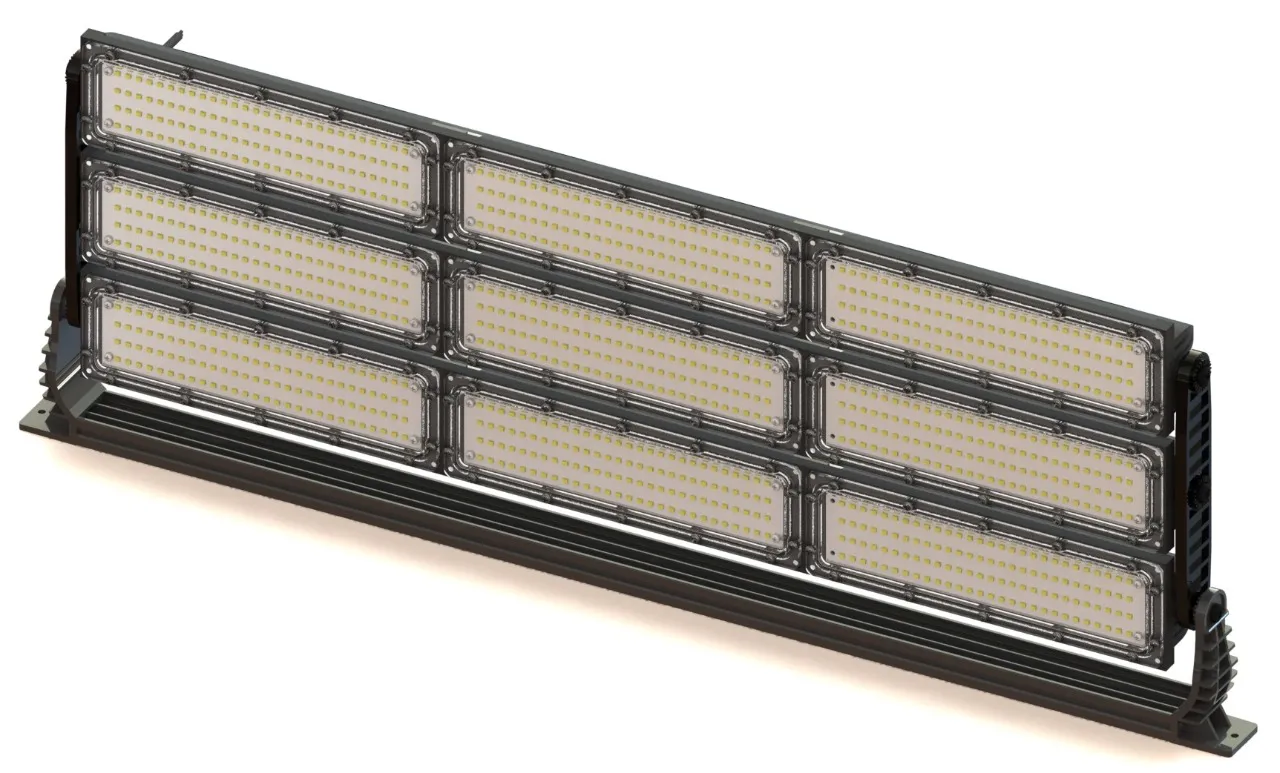 Luminaria Led  big estándar 1000w 90000lm autovoltaje Ip66 - 9 módulos - Imagem 3