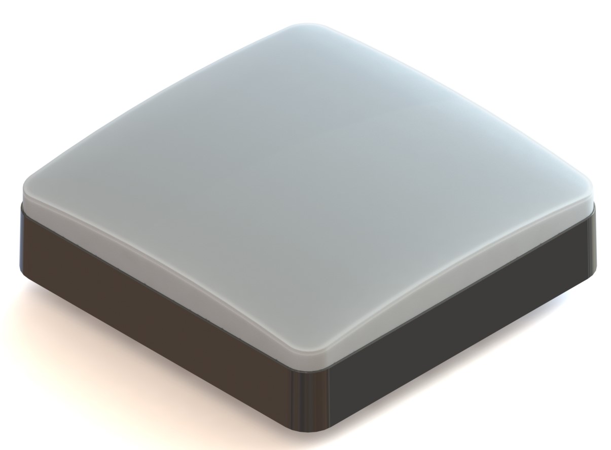 Lámpara cuadrada con rosca de sobreponer Led Osram 18w 6500k autovolt Ip20 - Imagem 3